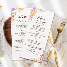 Love in Full Bloom – Springtime Wedding Programm