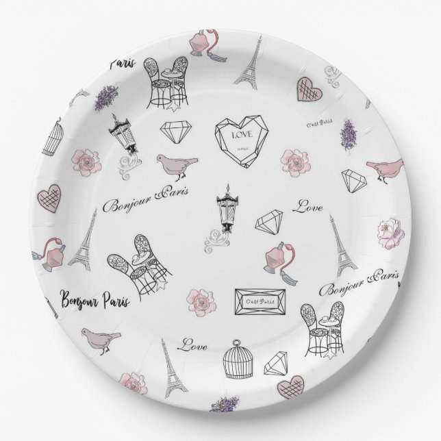 Love in Peris Bohemian Pappteller (Vorderseite)