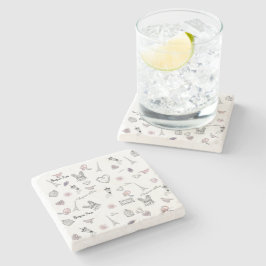 Love in Peris Bohemian Steinuntersetzer