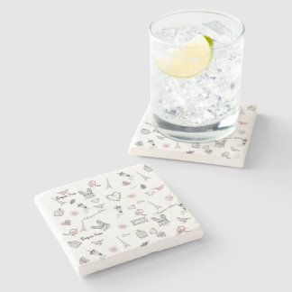 Love in Peris Bohemian Steinuntersetzer