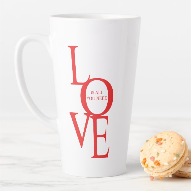 Love is all you need milchtasse (Beispiel)