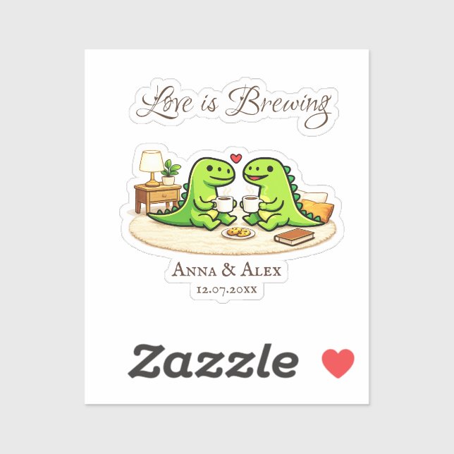 Love is Brewing Aufkleber (Blatt)