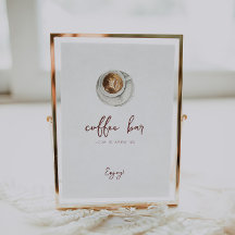 Love is Brewing Coffee Bar Sign