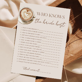 Love Is Brewing Coffee Bridal Shower Feiertagskarte