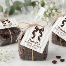 Love Is Brewing Coquette-Schleifen-Hochzeitsgunst-