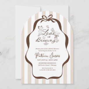 Love Is Brewing Espresso Martini Brautparty QR Einladung