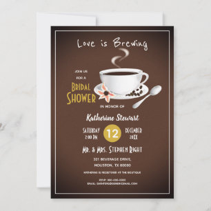Love Is Brewing Kaffeebridal Einladung