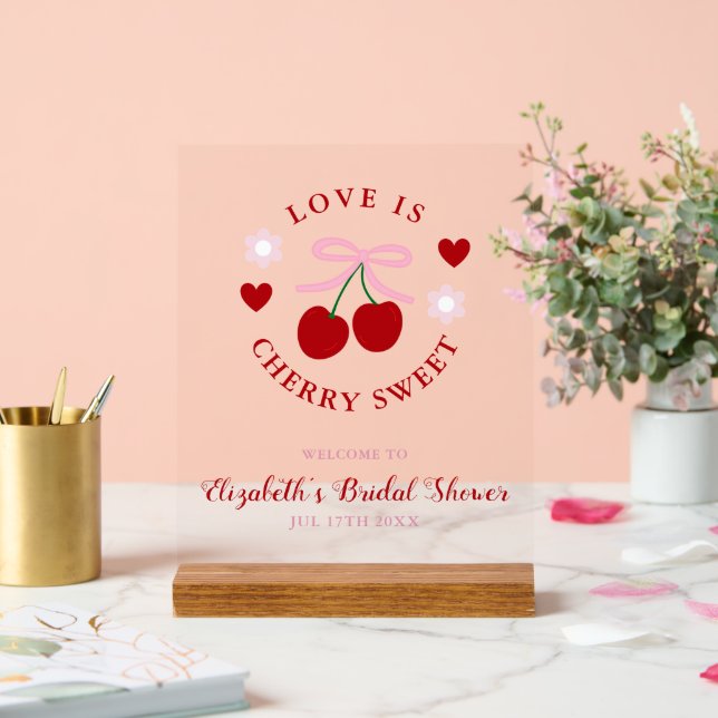 Love Is Cherry Sweet Bridal Shower (Mariage)