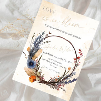 Love Is in Bloom Bridal Shower-Floral Garden Theme Einladung