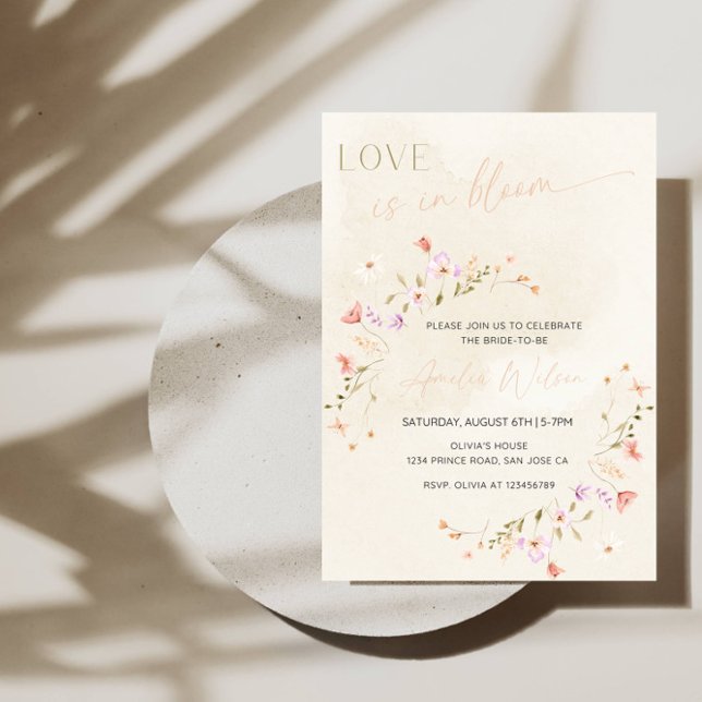 Love Is in Bloom Bridal Shower-Floral Garden Theme Einladung (Von Creator hochgeladen)