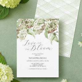 Love Is In Bloom Bridal Shower Invites Hydrangea Einladung