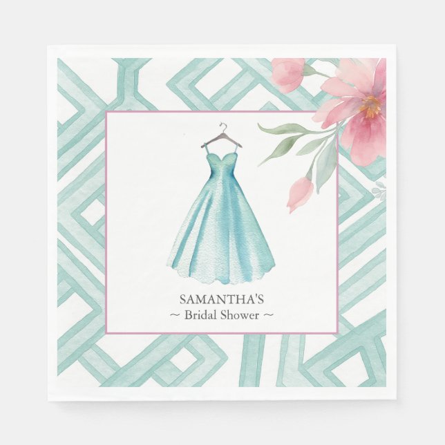 Love is in Bloom Bridal Shower  Serviette (Vorderseite)