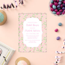 Love Is In Bloom Pink Floral Bridal Shower
