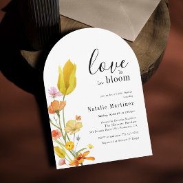 Love is in Bloom Spring Wildflower Bridal Shower Einladung