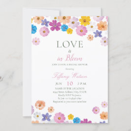 Love is in Bloom Wildflower Garden Bridal Shower Einladung