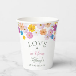 Love is in Bloom Wildflower Garden Bridal Shower Pappbecher