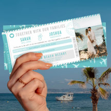 Love is in the air Boarding Pass Wedding