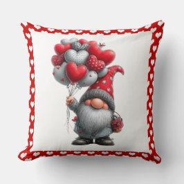 "Love is in the Air" Heart Balloon Gnome Kissen