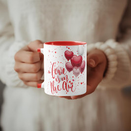 Love Is In The Air Personalized Mug Tasse
