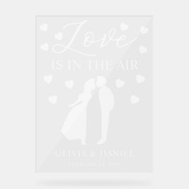 Love is in the Air Personalized Wedding Acrylschild