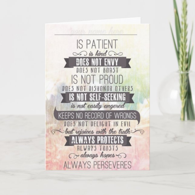 Love Is... Karte (Vorderseite)