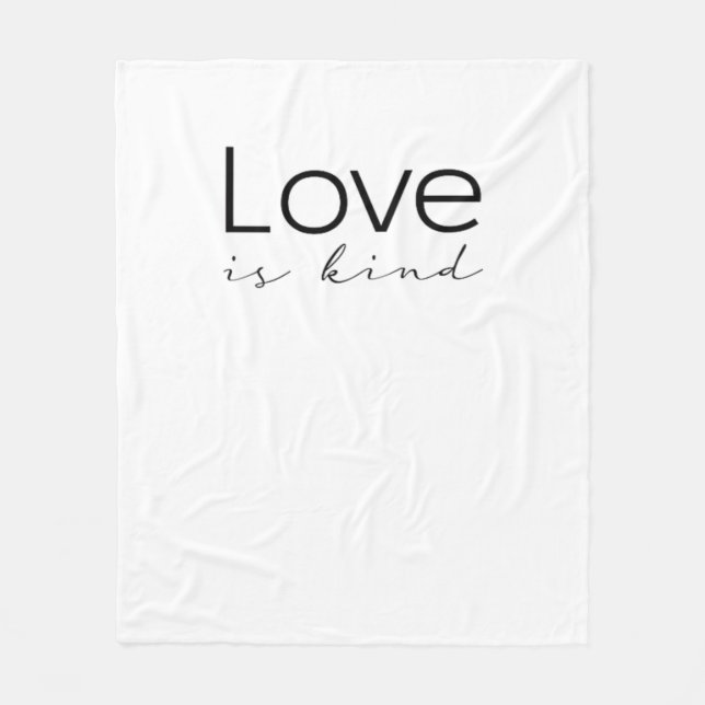 Love Is Kind Christian Scripture Love Is Patient I Fleecedecke (Vorderseite)