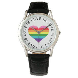 Love is Love Cercle Montre à cœur