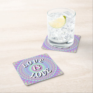 Love Is Love Pride Carré Dessous de Verre
