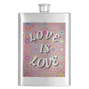 Love Is Love Pride Flachmann