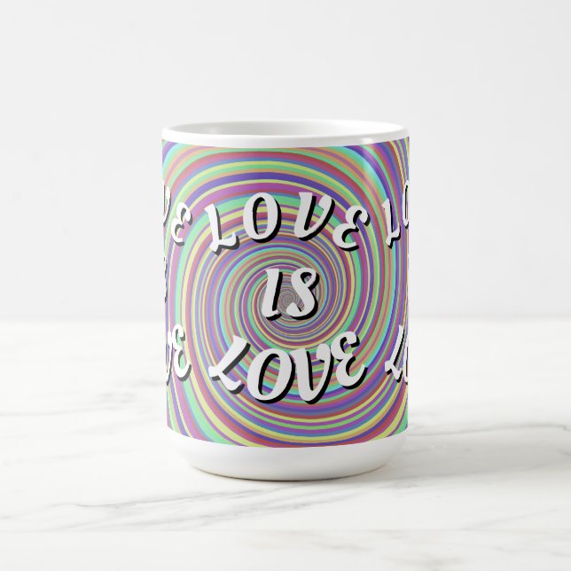 Love Is Love Pride  Kaffeetasse (Mittel)