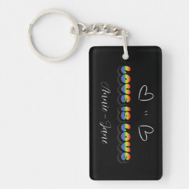 Love is Love Rainbow LGBTQ Acrylic Keychain Schlüsselanhänger