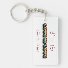 Love is Love Rainbow LGBTQ Acrylic Keychain Schlüsselanhänger