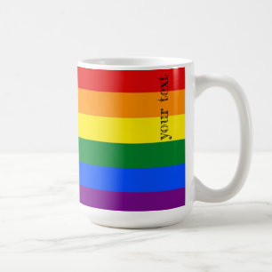 Love Is Love Regenbogenstreifen – individuelle LGB Kaffeetasse