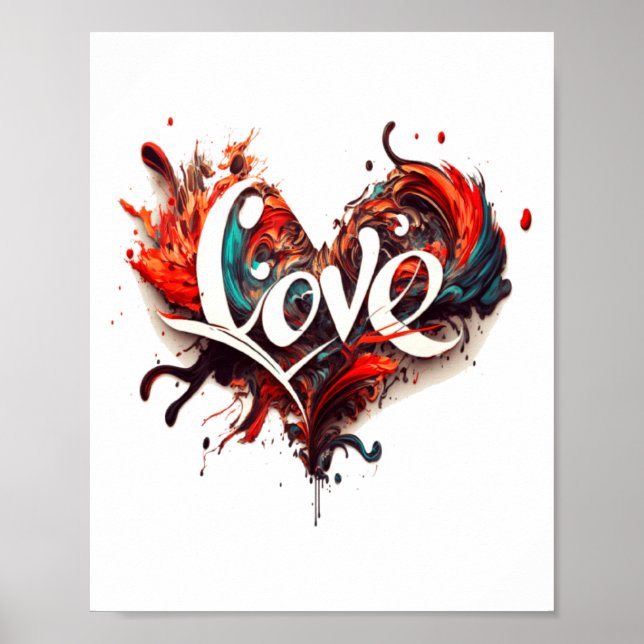 Love Is On Valentines Day  Poster (Vorne)