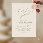 “Love Is Patient” Wedding Change the date announce Einladung<br><div class="desc">Share your updated wedding plans with grace using this elegant wedding postponement announcement card. Featuring the heartfelt phrase “Love Is Patient” in flowing calligraphy paired with refined minimalist typography, this design offers a beautiful and thoughtful way to inform guests of your new celebration date. Perfect for couples who appreciate timeless,...</div>