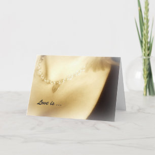 Love is ... Romantic Valentine Card Feiertagskarte