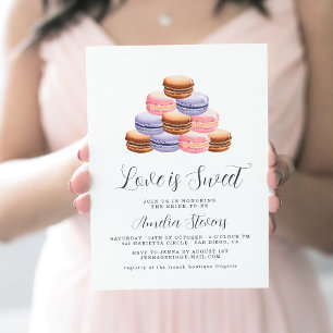 Love Is Sweet (Macaron) Hochzeits-Einladung Einladung