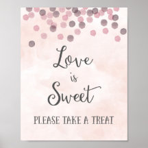 Love is Sweet Mariage Poster Imprimer