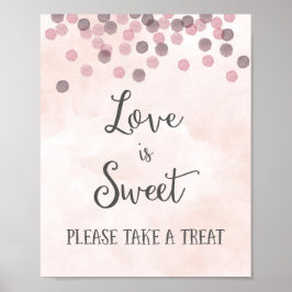 Love is Sweet Mariage Poster Imprimer