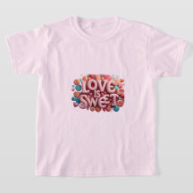 Love Is Sweet Valentinstag Hochzeit Typografie