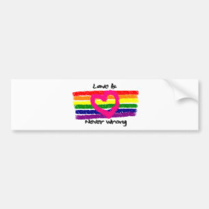 Love-IsNever-Wrong3 Autoaufkleber