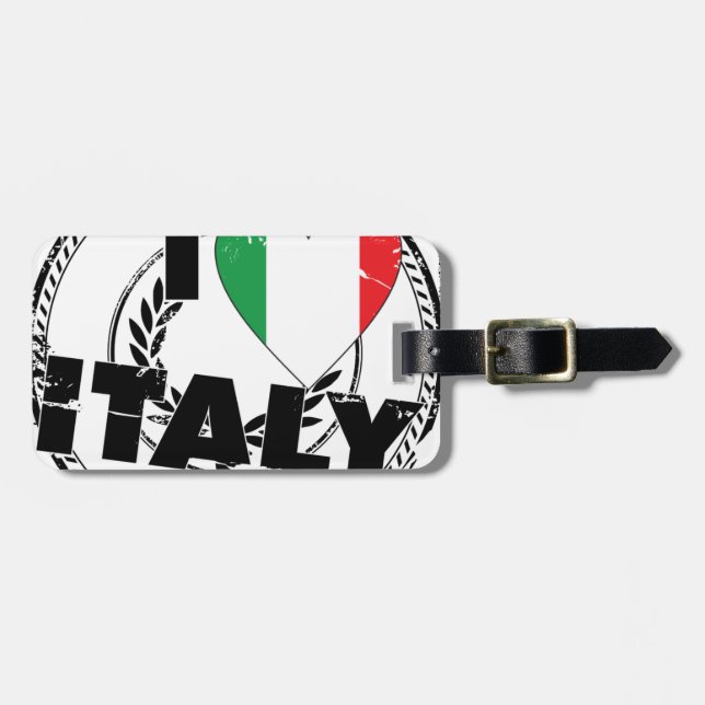 LOVE ITALY GEPÄCKANHÄNGER (Vorderseite horizontal)