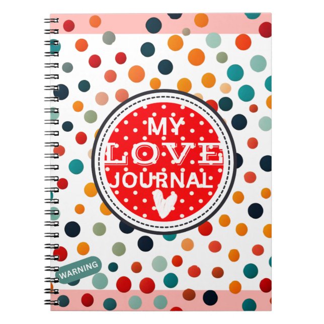 Love journal notebook writing ideas notizblock (Vorderseite)