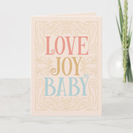 Love Joy Baby - Herzlichen Glückwunsch zum neuen B Karte