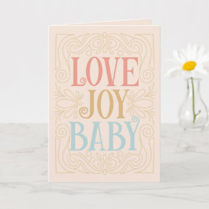 Love Joy Baby - Herzlichen Glückwunsch zum neuen B Karte