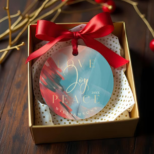 Love Joy & Peace Abstraite Peinture Brush Stroke P