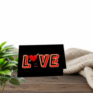 LOVE kann weh tun – Fette Valentinstag-Karte Feiertagskarte