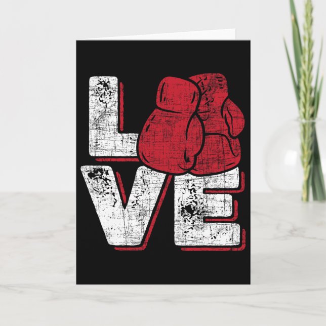 Love - Kickboxer Kickboxing Fitness Workout Martia Karte (Vorderseite)