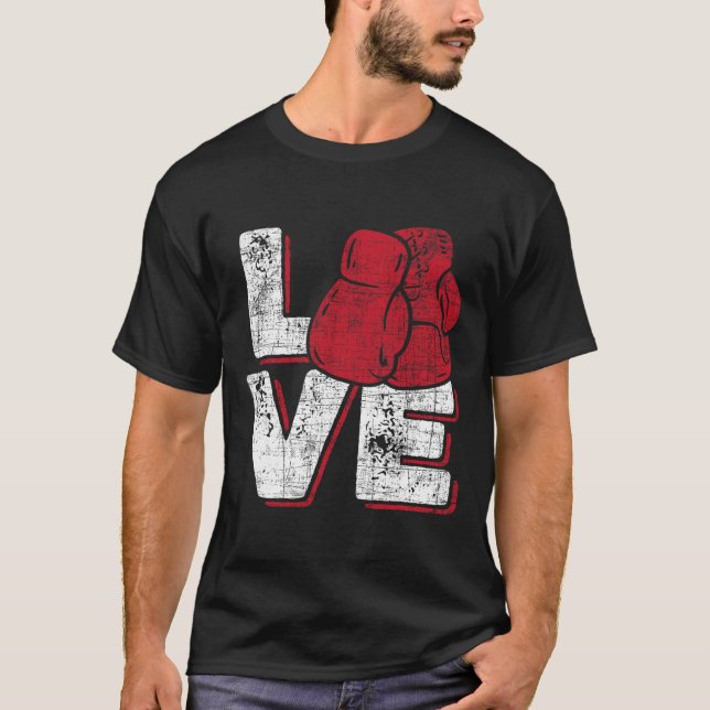 Love - Kickboxer Kickboxing Fitness Workout Martia T-Shirt (Vorderseite)