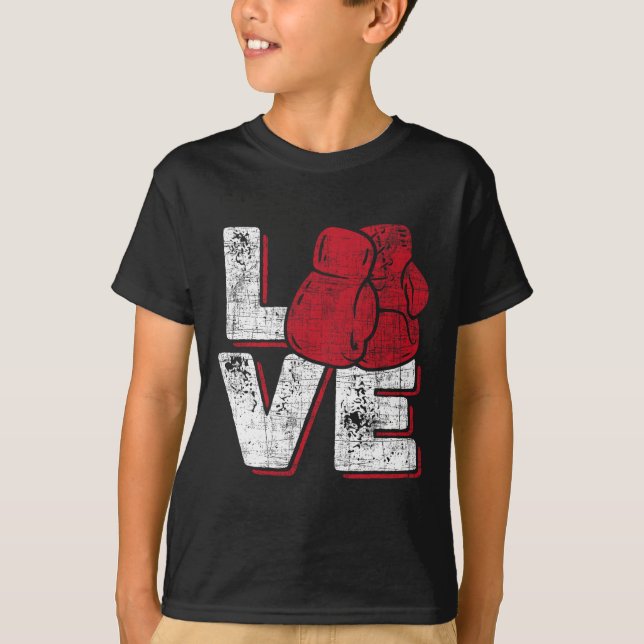 Love - Kickboxer Kickboxing Fitness Workout Martia T-Shirt (Vorderseite)